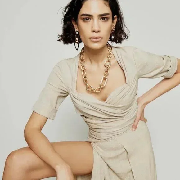 CULT GAIA Agnes Wrap Maxi Dress NWT $558, XS - Picture 7 of 9